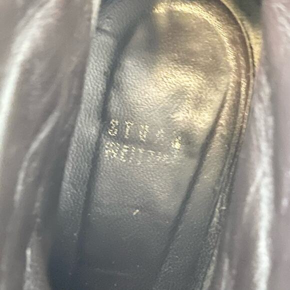 Stuart Weitzman Boots Women 9M Brown Leather Wedge Clog Almond Toe Ankle SPAIN - Picture 3 of 14